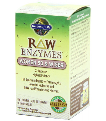 Raw trávicí enzymy pro ženy 50+ a moudřejší (90 kapslí)